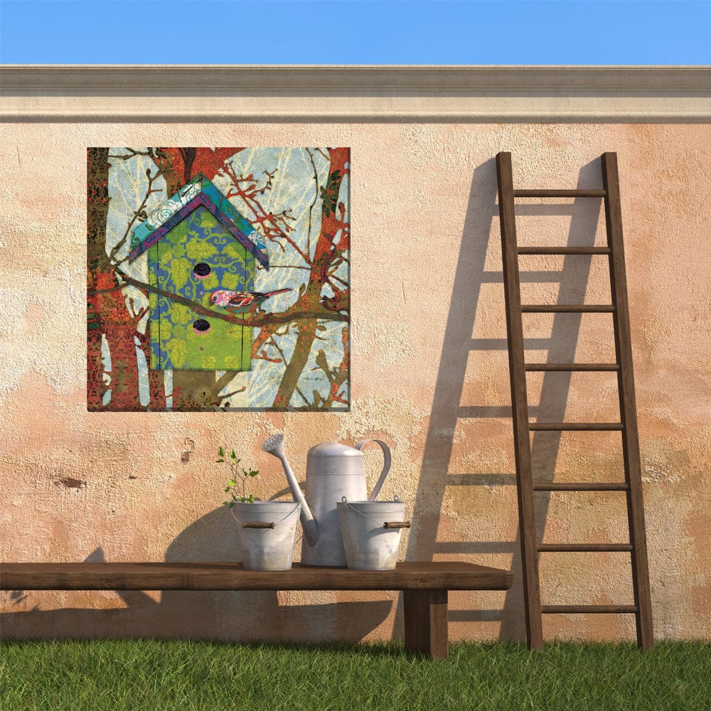 Birdie's Home Outdoor Canvas Art - Outdoorartpross