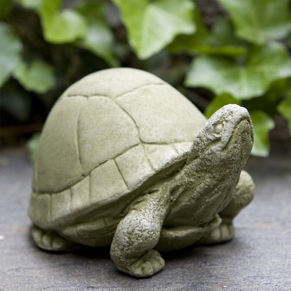 Box Turtle Cast Stone Garden Statue - Outdoorartpross