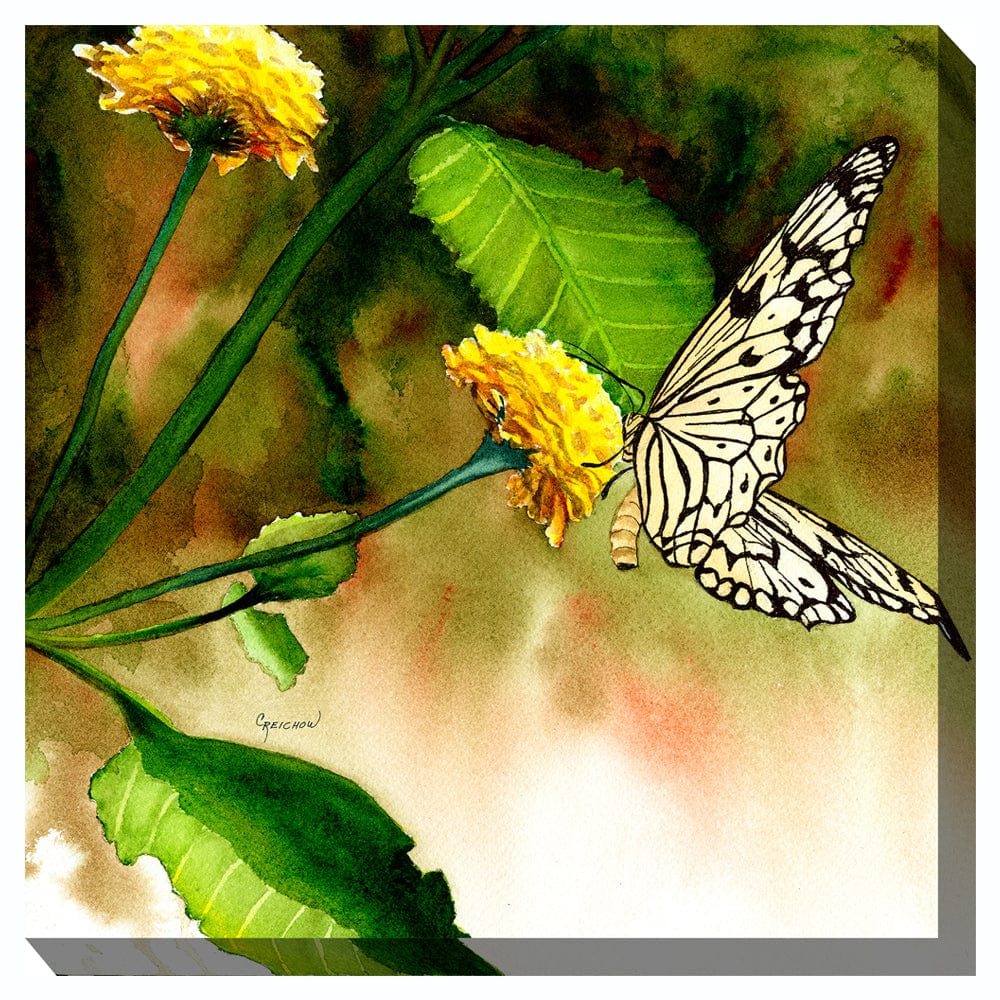 Butterfly Kiss Outdoor Canvas Art - Outdoorartpross