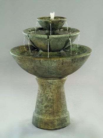 3-Tier Tall Color Bowl with Lips Fountain - Outdoorartpross