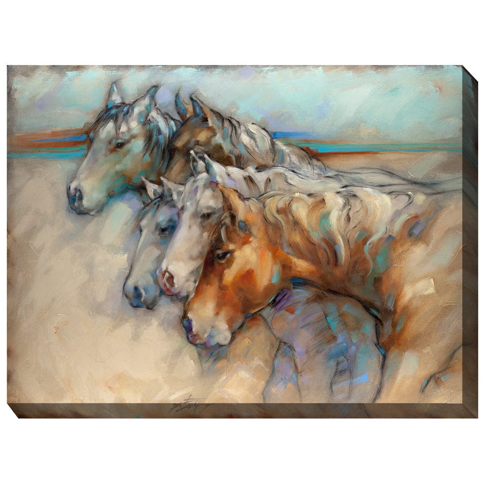 Companions Outdoor Canvas Art - Outdoorartpross