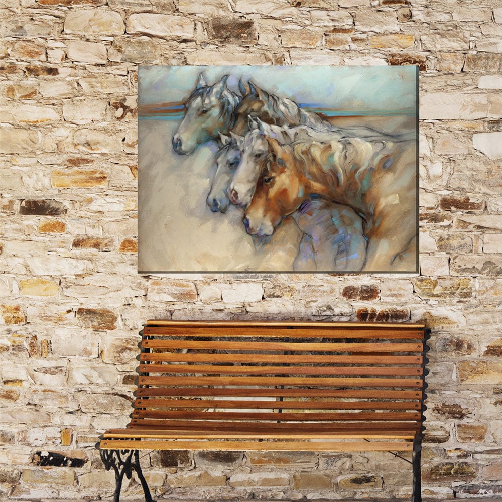 Companions Outdoor Canvas Art - Outdoorartpross