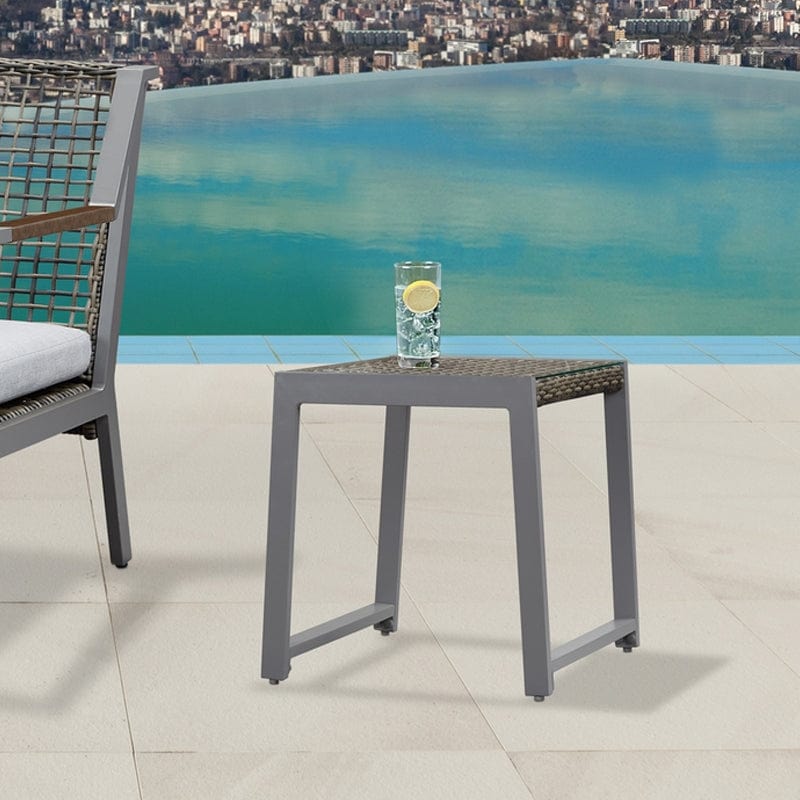 Calvin End Tables Set of 2 in Gray - Outdoorartpross
