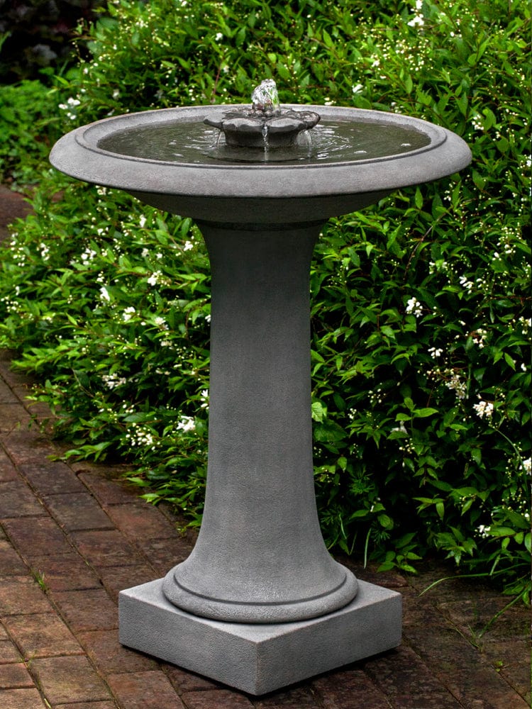 Camellia Birdbath Fountain - Outdoorartpross
