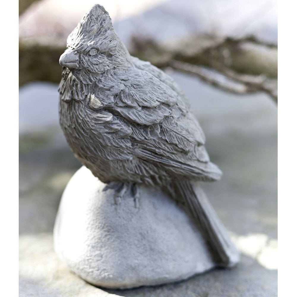 Cardinal Cast Stone Garden Statue - Outdoorartpross