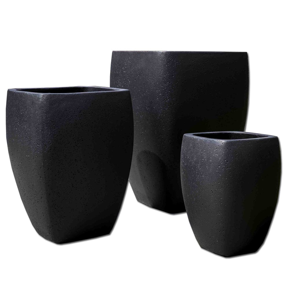 Cedros Planter - Set of 3 in Playa Noche - Outdoorartpross