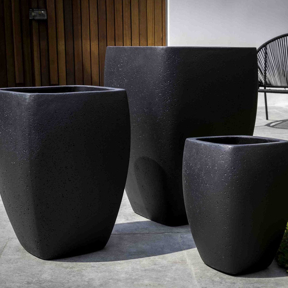 Cedros Planter - Set of 3 in Playa Noche - Outdoorartpross