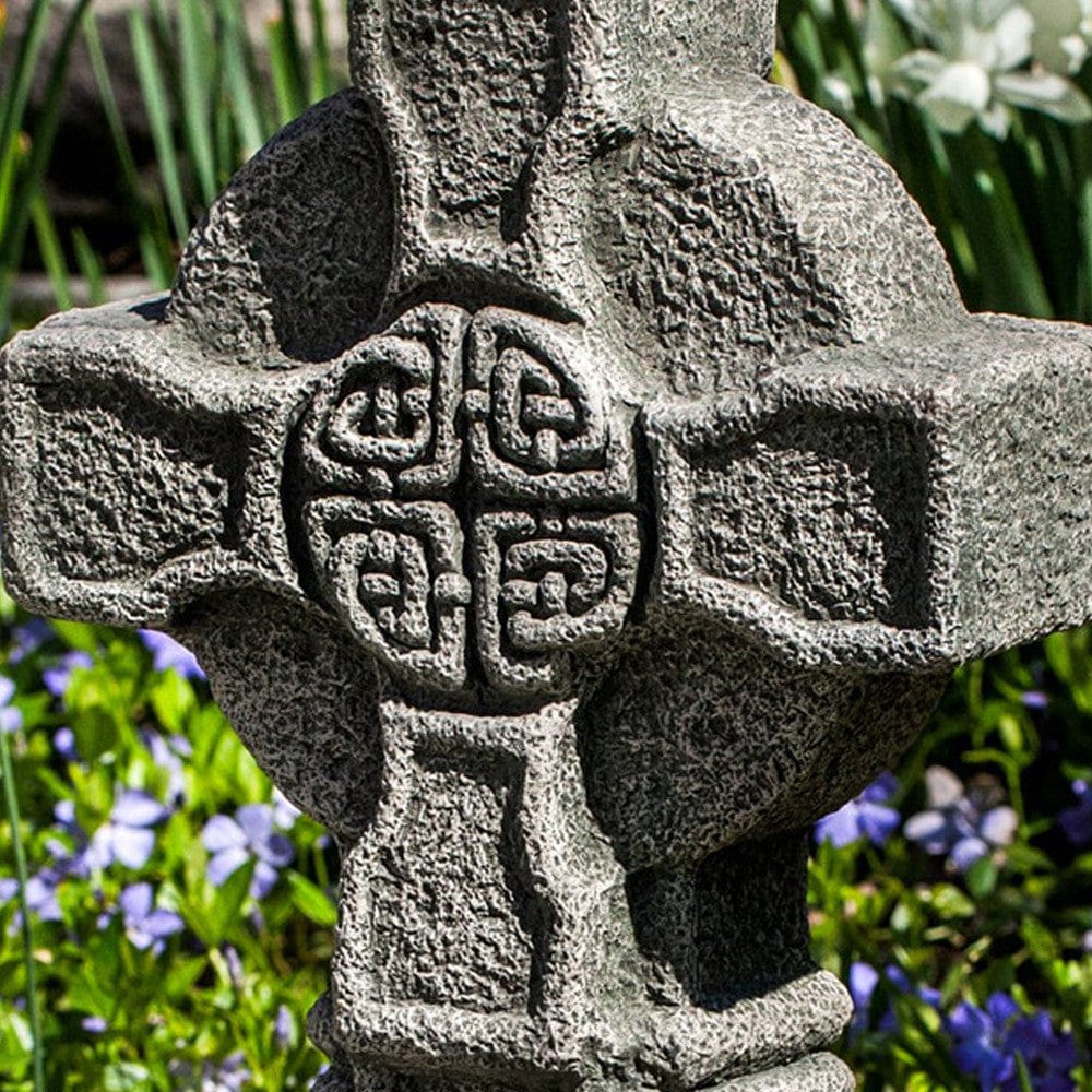 Celtic Cross Cast Stone Garden Statue - Outdoorartpross