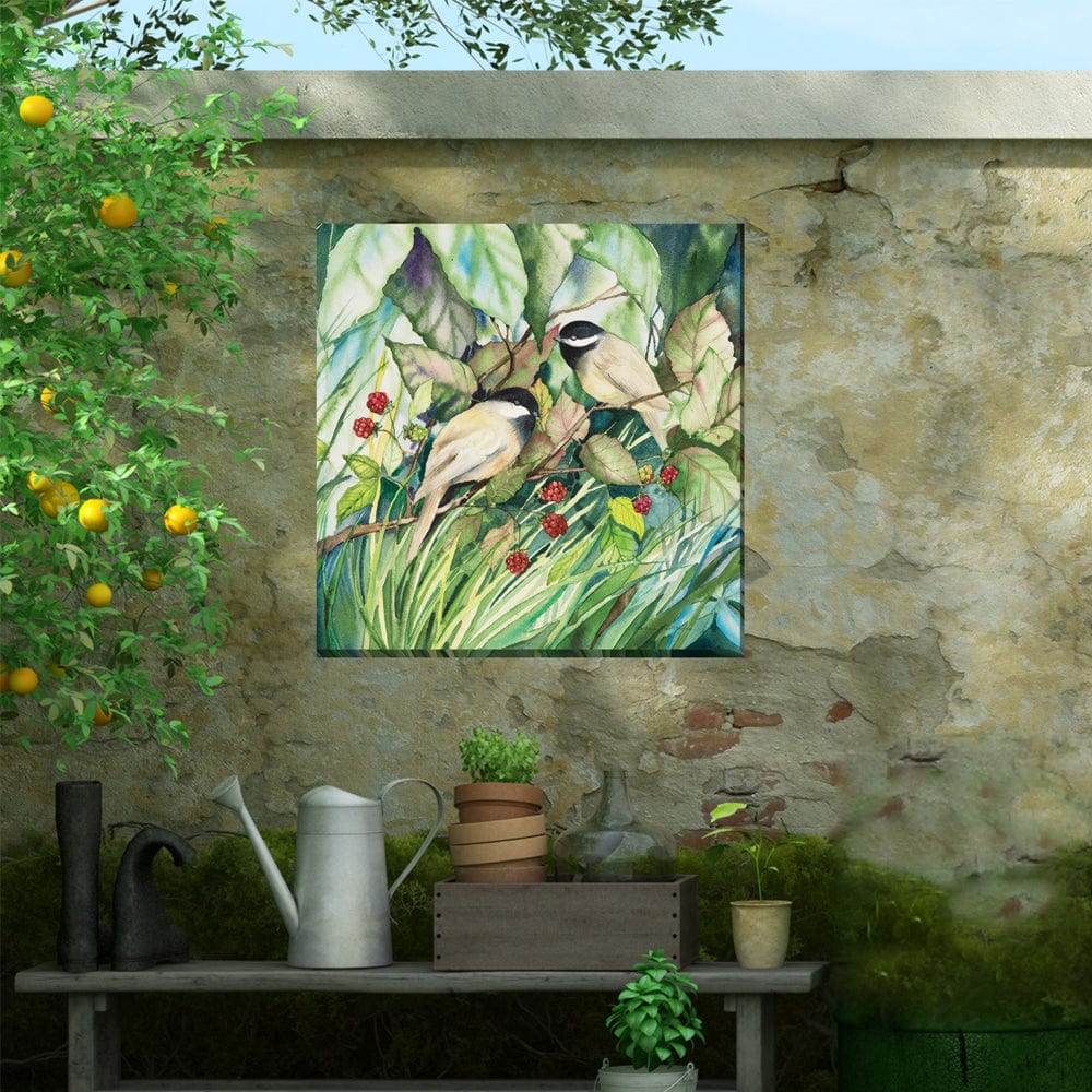 Chickadees Outdoor Art - Outdoorartpross
