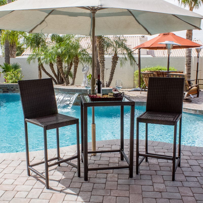 Chocolate Bistro Set - Outdoor Furniture - Outdoorartpross