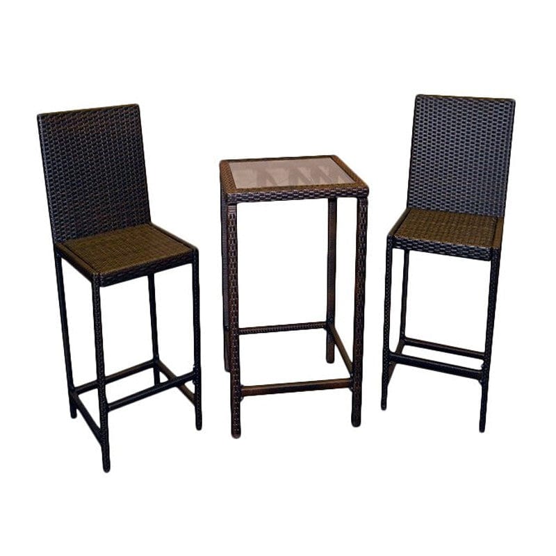 Chocolate Bistro Set - Outdoor Furniture - Outdoorartpross
