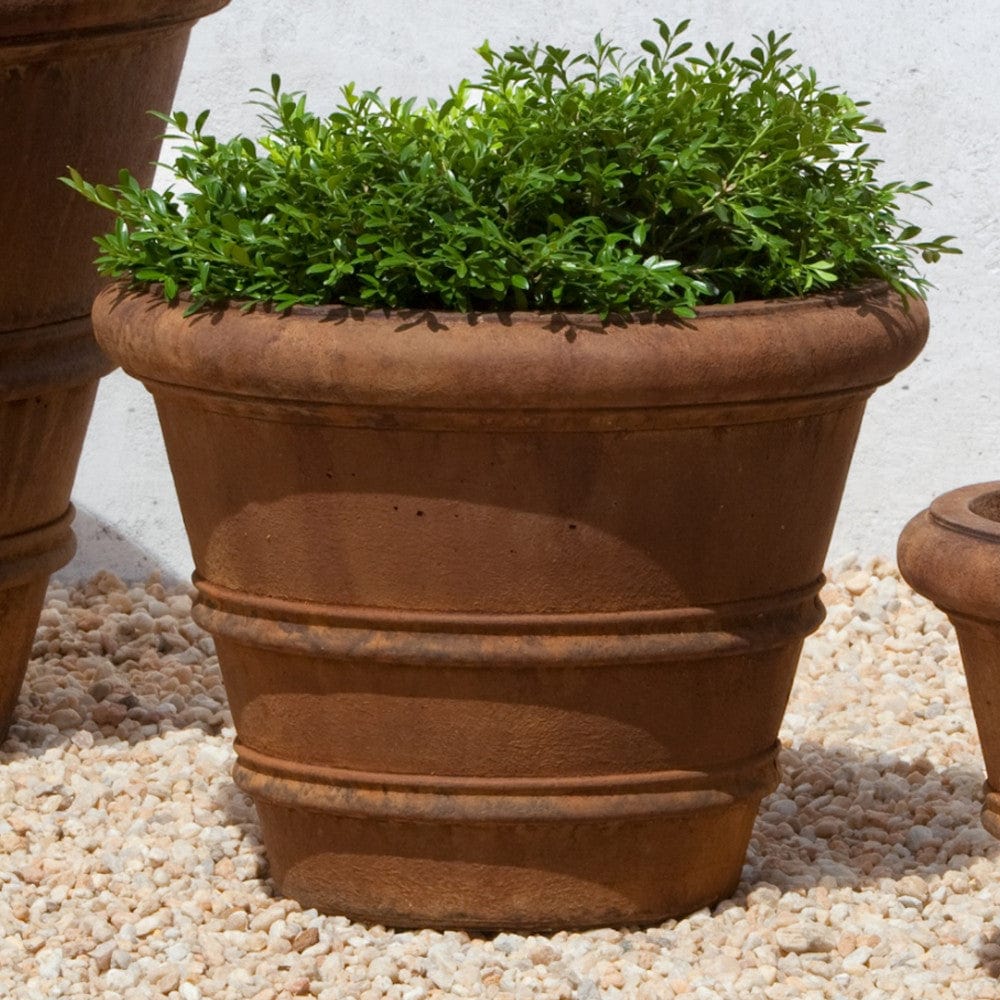 Classic Rolled Rim 14.75" Garden Planter - Planters - Outdoorartpross