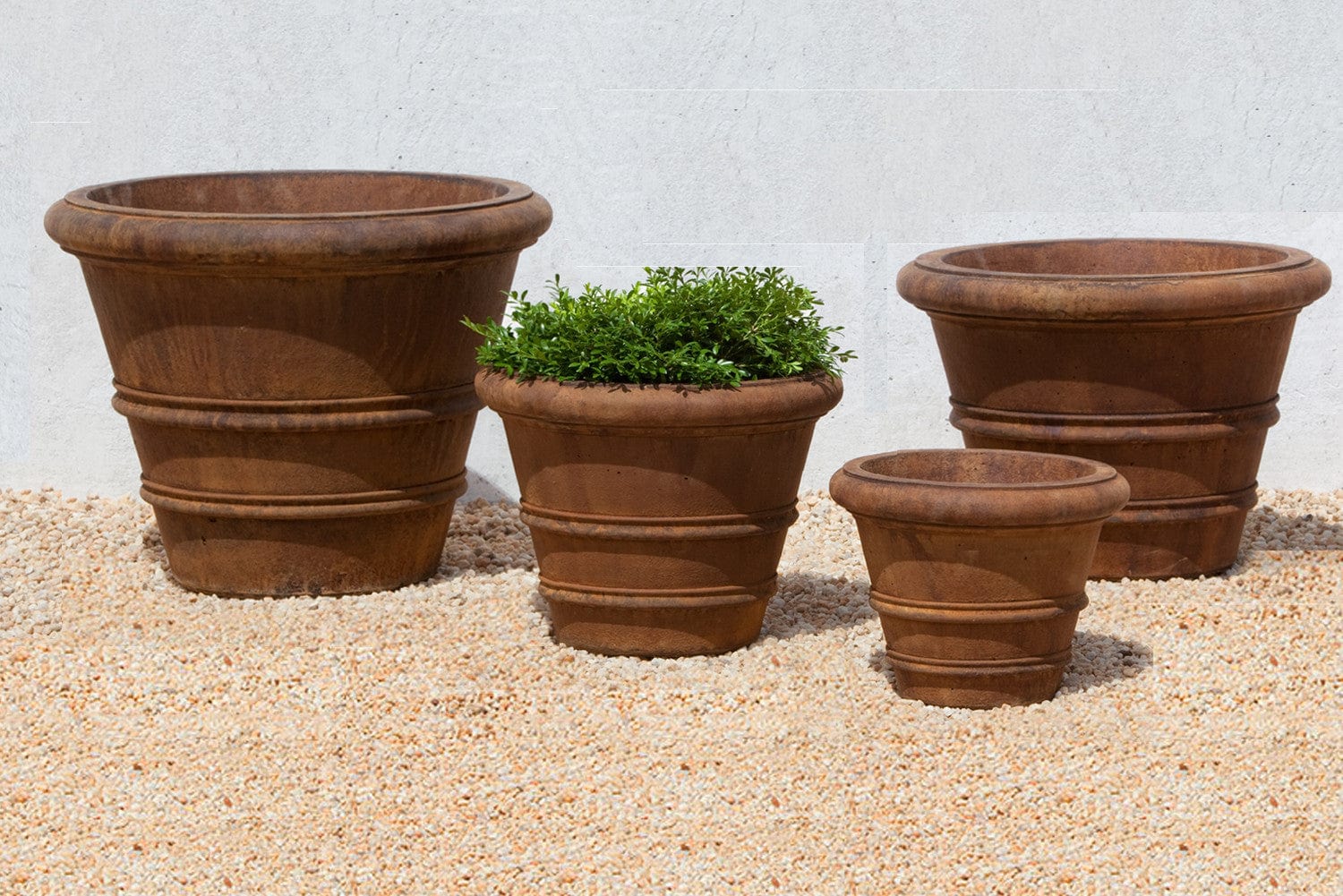 Classic Rolled Rim Garden Planter - Planters - Outdoorartpross