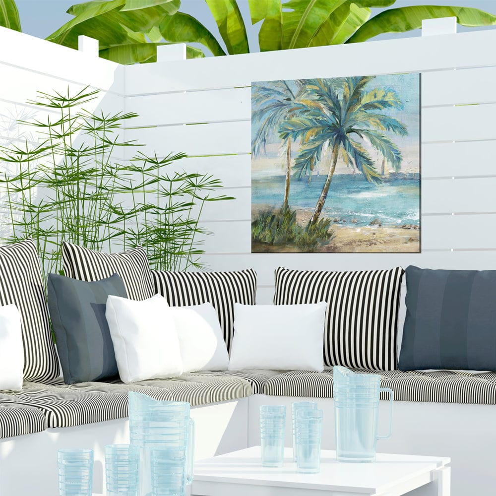 Coastal Palm 1 Outdoor Canvas Art - Outdoorartpross
