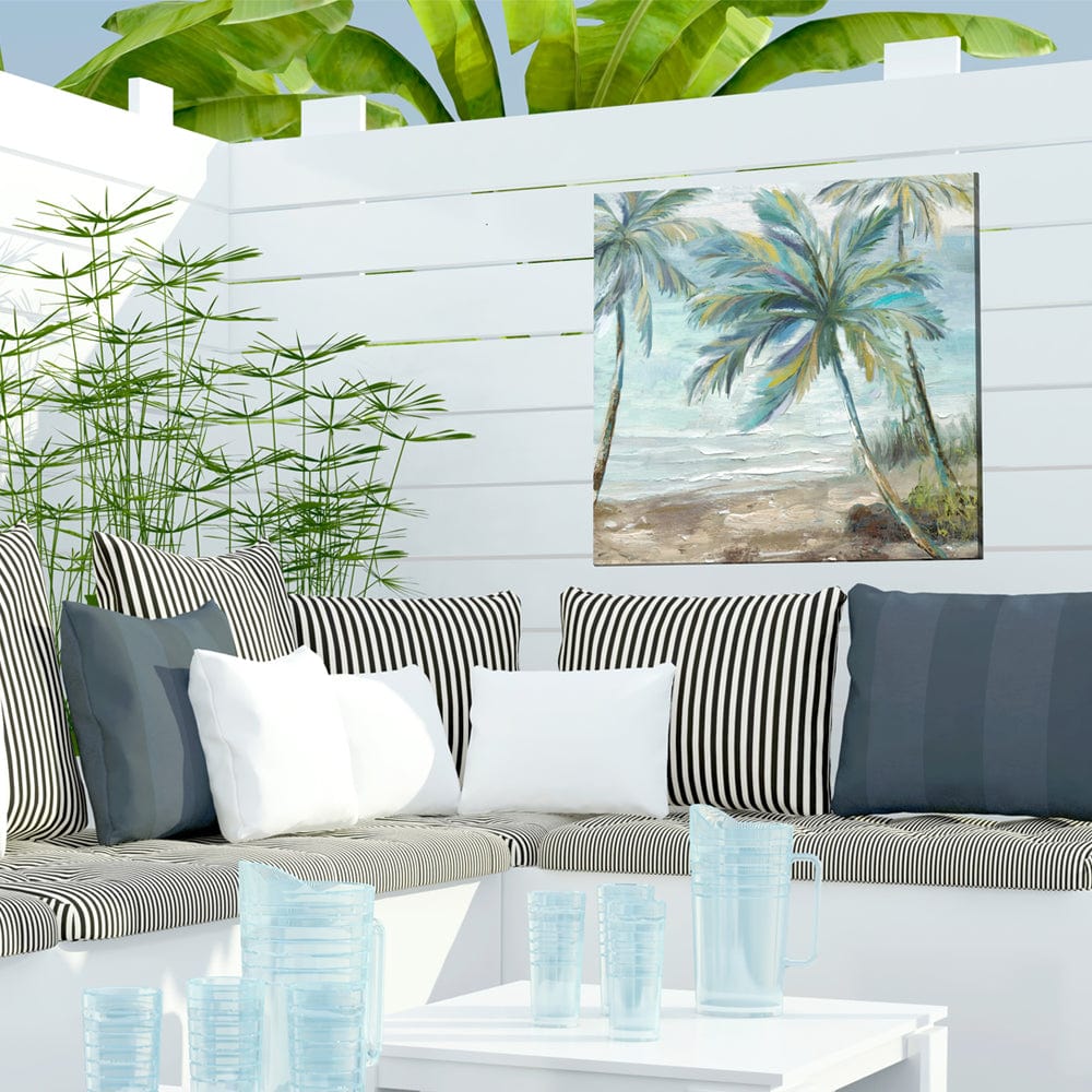 Coastal Palm 2 Outdoor Canvas Art - Outdoorartpross