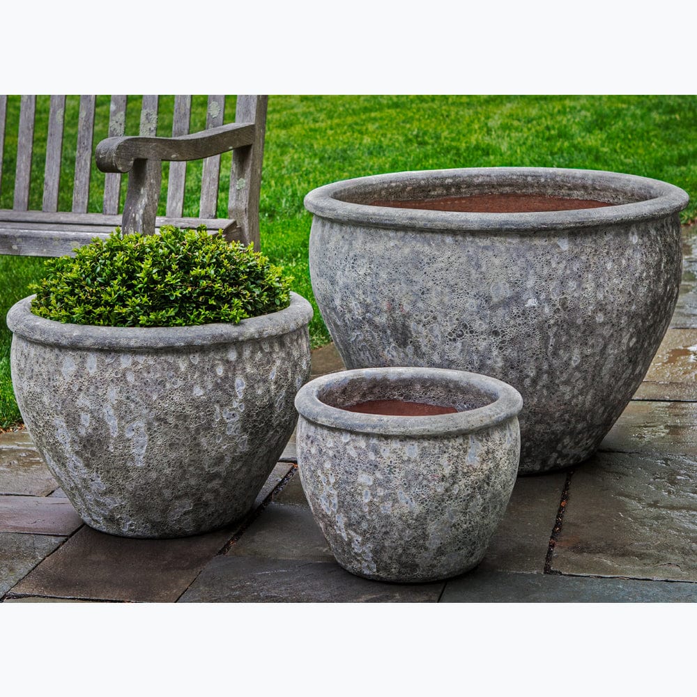 Corfu Planter Set of 3 in Angkor Grey - Outdoorartpross