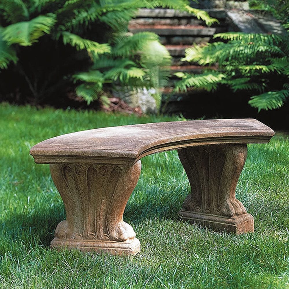 Curved West Chester Garden Bench - Outdoorartpross