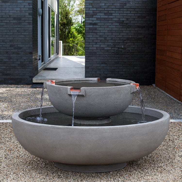 Del Rey Cast Stone Fountain - Outdoorartpross