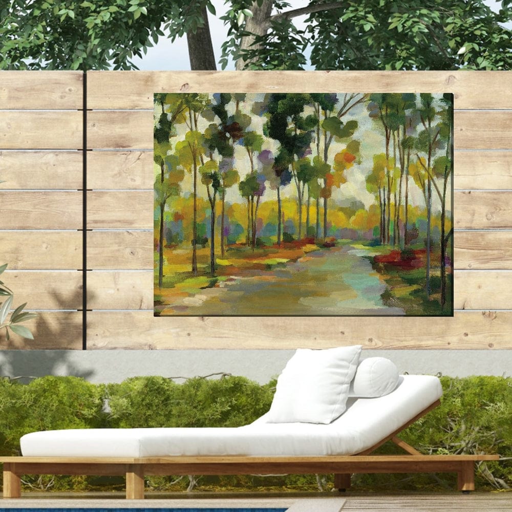 Distant Forest Outdoor Canvas Art - Outdoorartpross