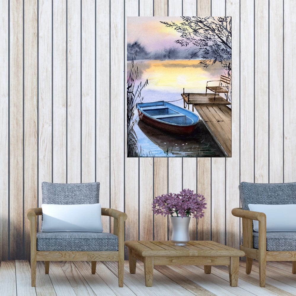 Done for the Day Outdoor Canvas Art - Outdoorartpross