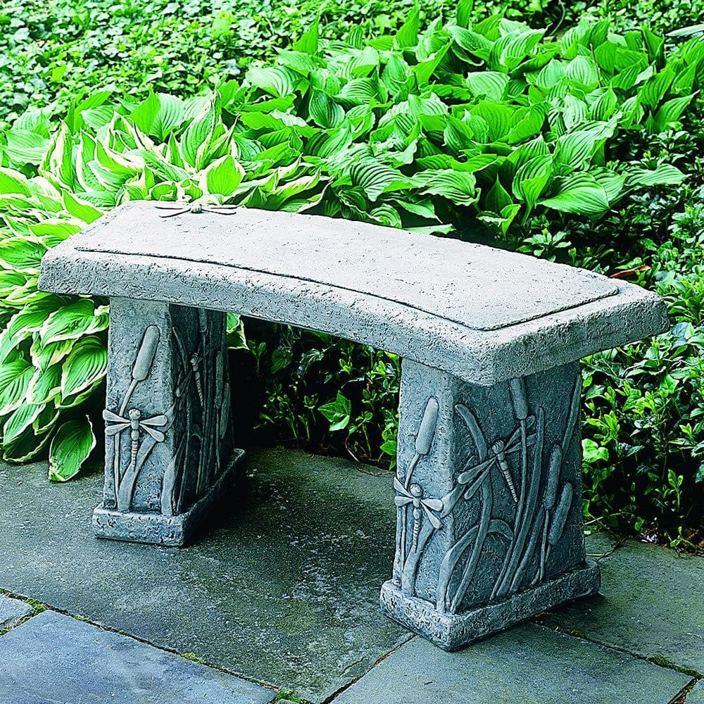 Dragonfly Curved Garden Bench - Outdoorartpross