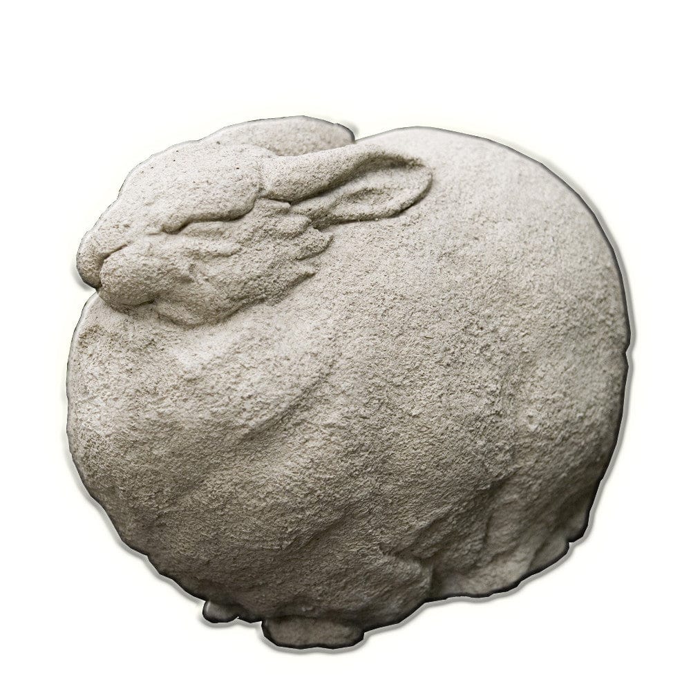 Fat Rabbit Cast Stone Garden Statue - Outdoorartpross