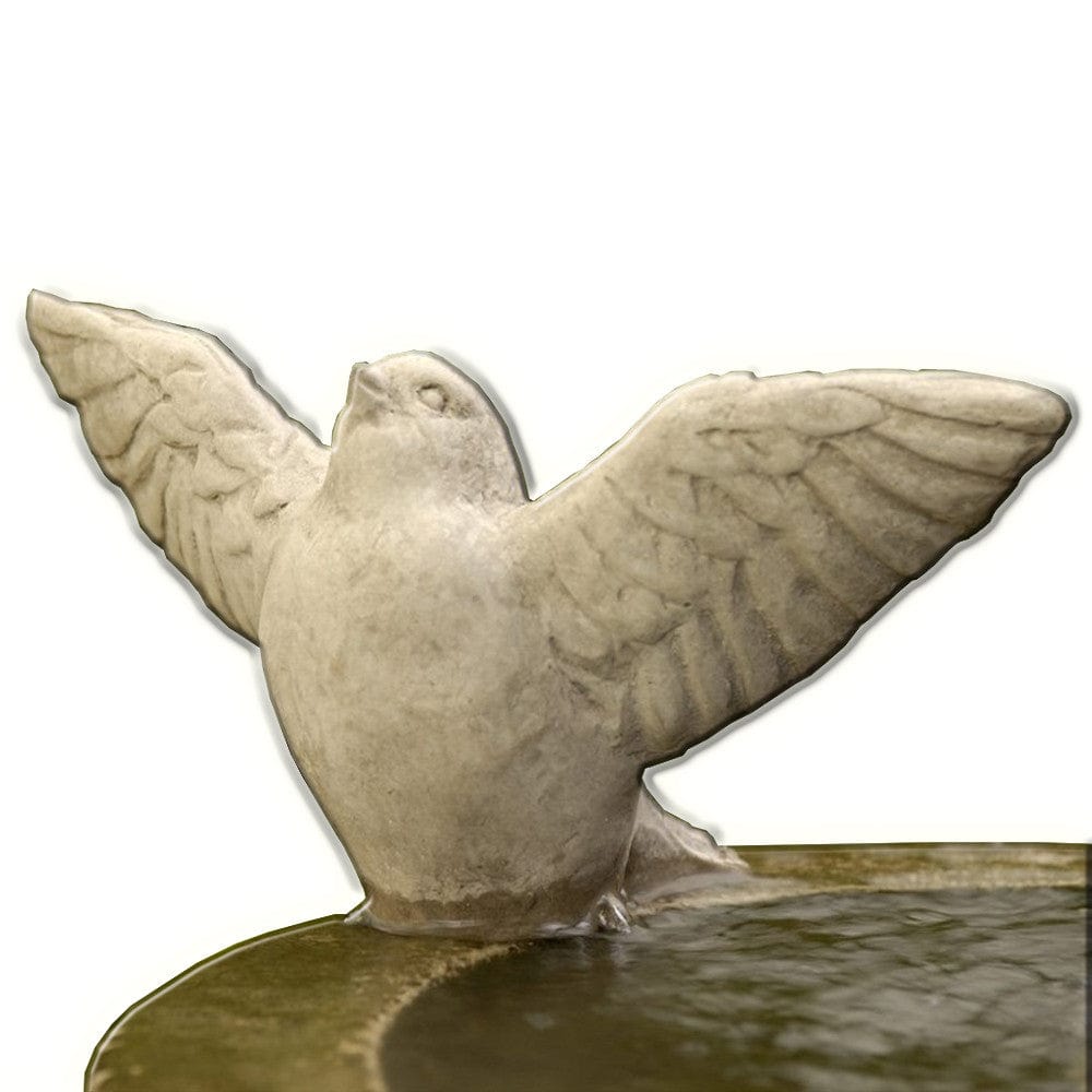 Flutter Cast Stone Garden Statue -Statuary - Outdoorartpross (Fountain NOT INCLUDED)
