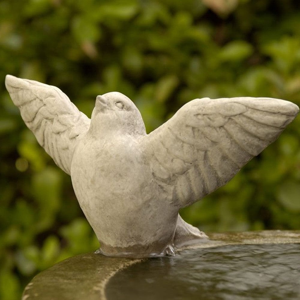 Flutter Cast Stone Garden Statue -Statuary - Outdoorartpross (Fountain NOT INCLUDED)