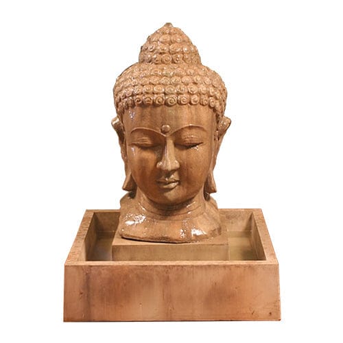 Buddha Head Garden Water Fountain - Fountains - Outdoorartpross