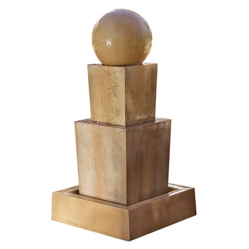 Double Obtuse With Ball Modern Water Fountain - Fountains - Outdoorartpross