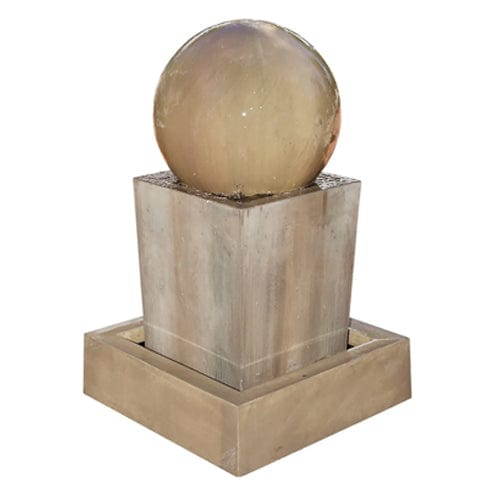 Obtuse With Ball Garden Water Fountain - Fountains - Outdoorartpross