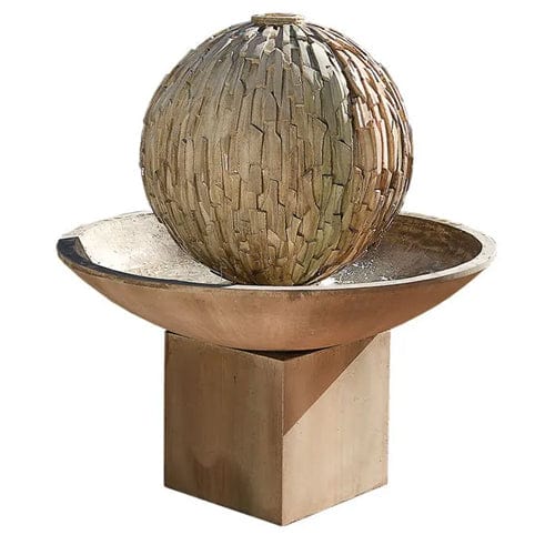 Rubix With Riser Garden Water Fountain - Fountains - Outdoorartpross