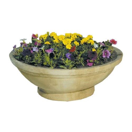 Wok Planters with Pedestal 24" - Outdoorartpross