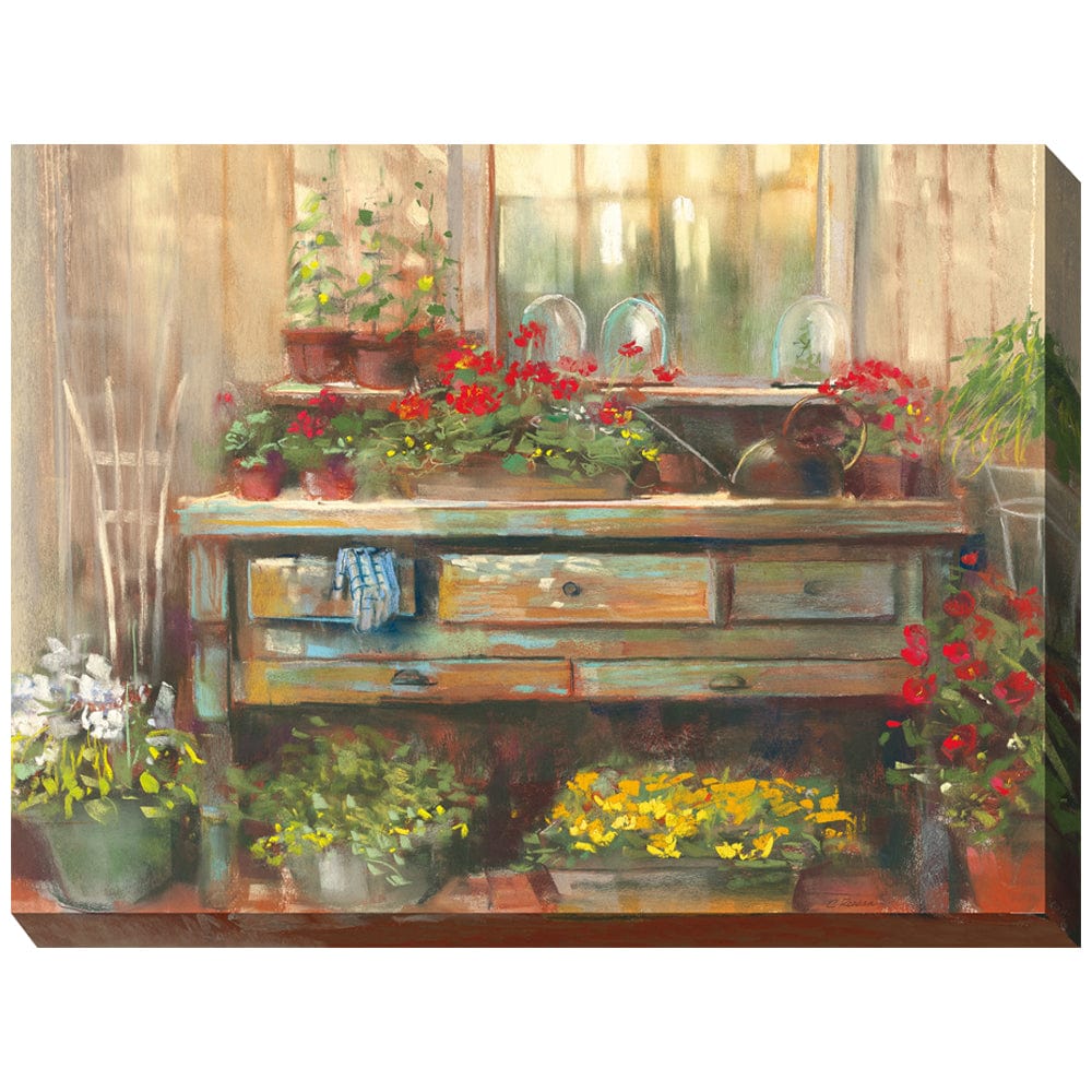 Gardener's Retreat Outdoor Canvas Art - Outdoorartpross