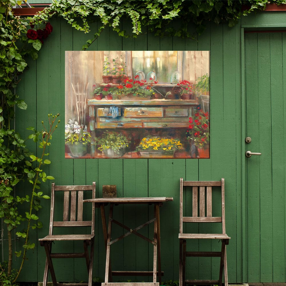 Gardener's Retreat Outdoor Canvas Art - Outdoorartpross