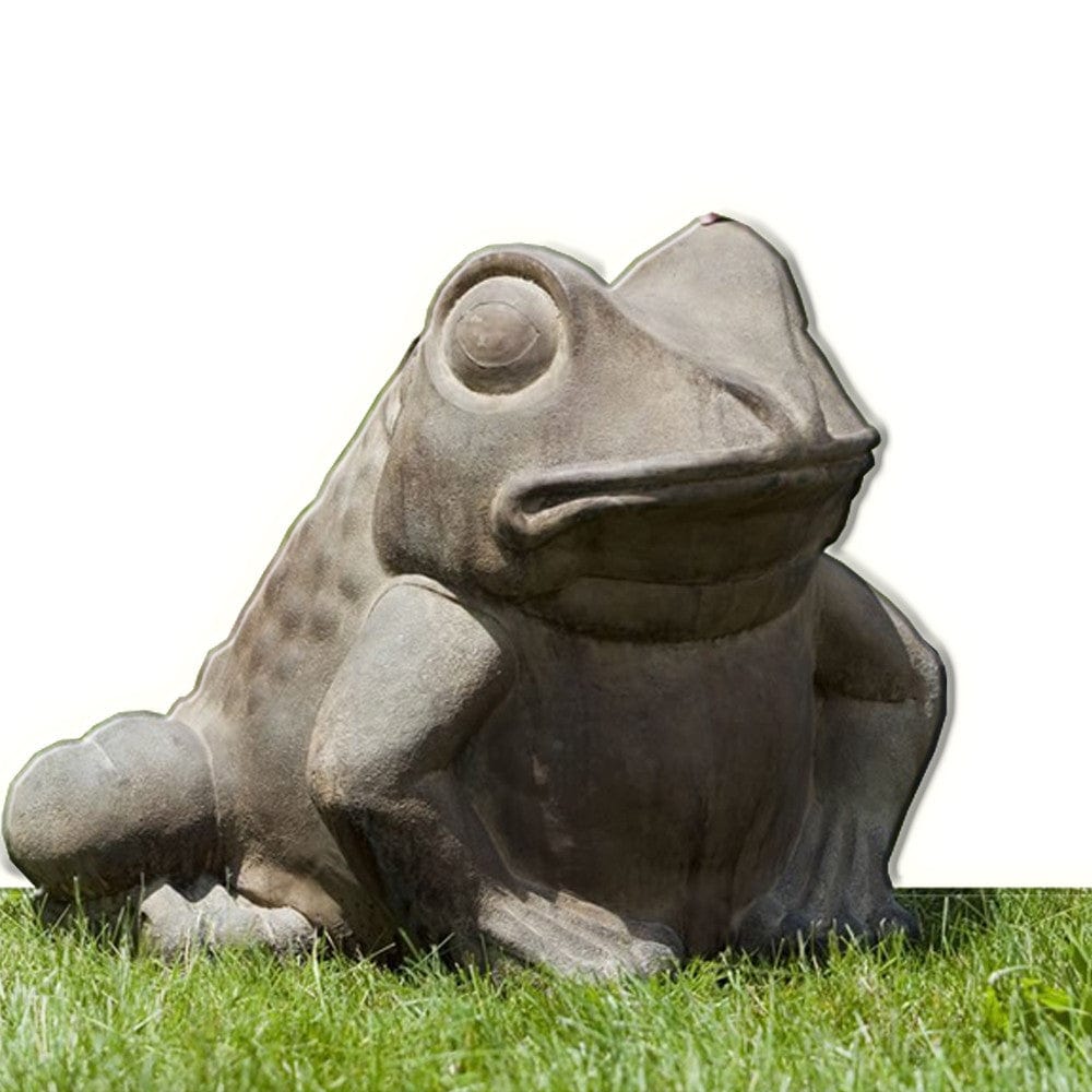Giant Garden Frog Cast Stone Statue -Statuary - Outdoorartpross