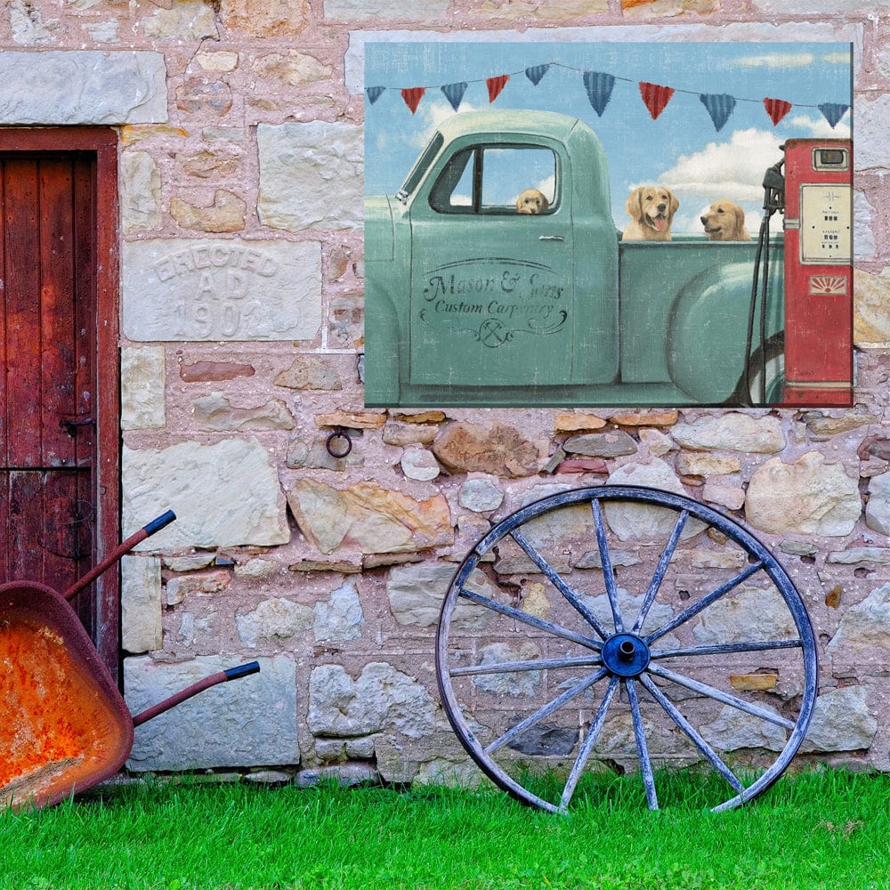 Go For A Ride Outdoor Canvas Art - Outdoorartpross