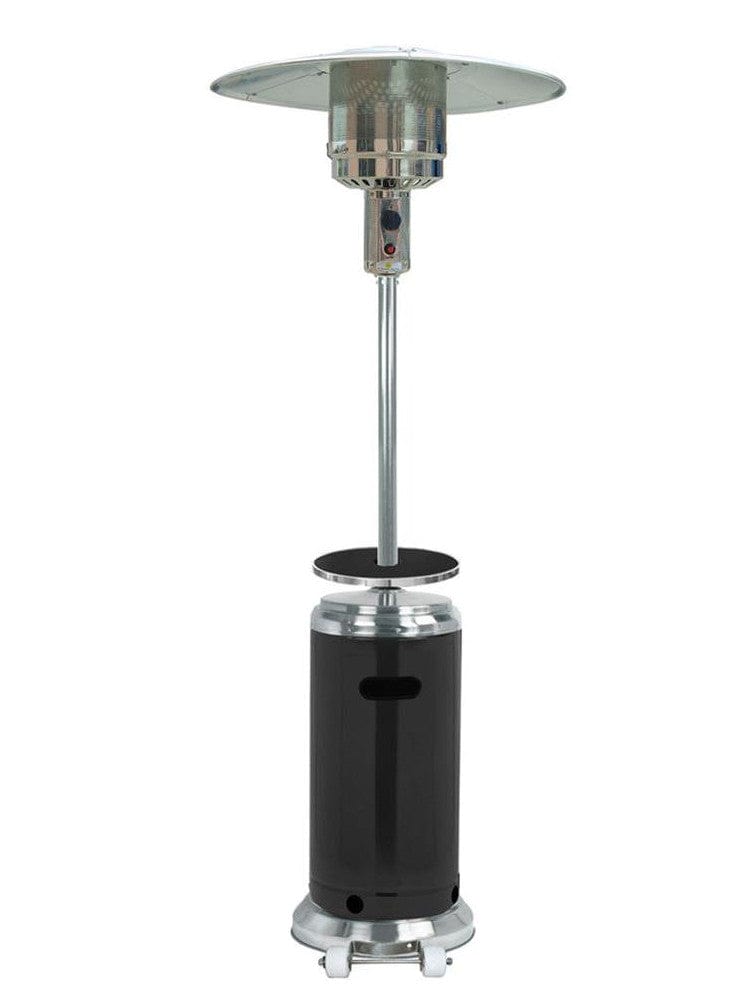 87" Black/Stainless Steel Outdoor Patio Heater - Outdoorartpross