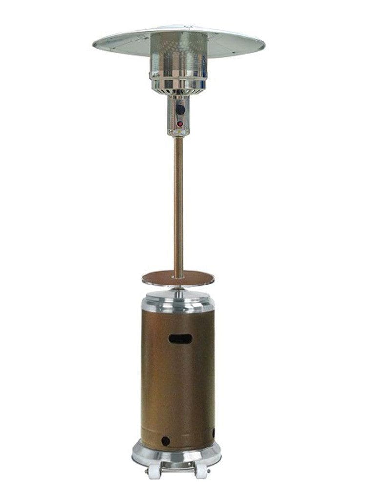 87" Hammered Bronze/Stainless Steel Outdoor Patio Heater - Outdoorartpross