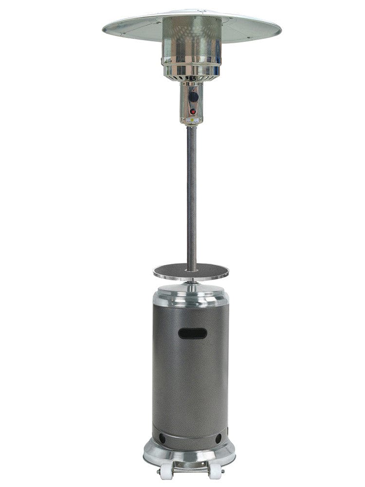 87" Hammered Silver/Stainless Steel Outdoor Patio Heater  - Outdoorartpross
