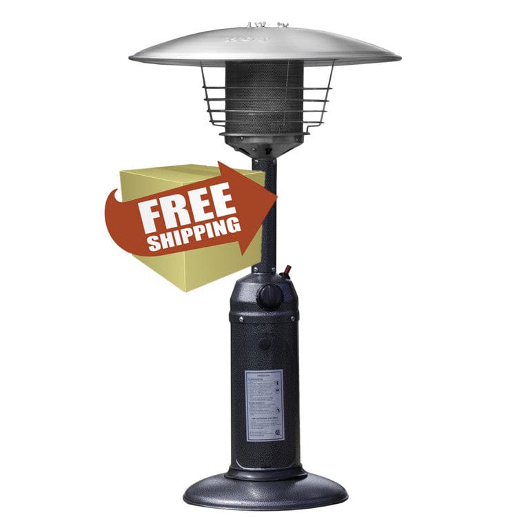 Hammered Silver Tabletop Patio Heater - Outdoorartpross