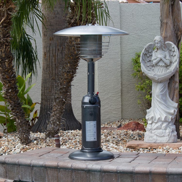 Hammered Silver Tabletop Patio Heater - Outdoorartpross