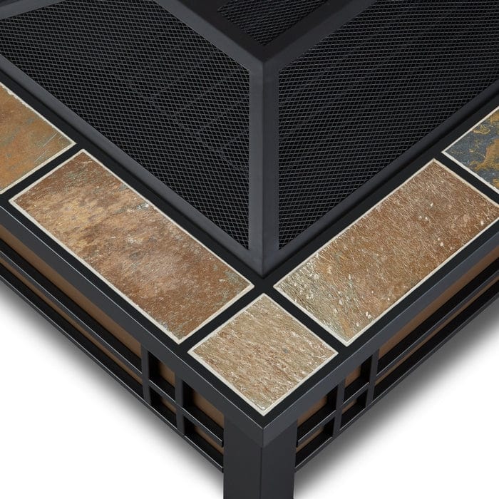 Hamilton Rectangle Wood Burning Fire Pit - Outdoorartpross
