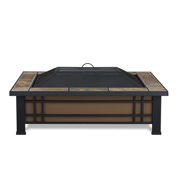 Hamilton Rectangle Wood Burning Fire Pit - Outdoorartpross