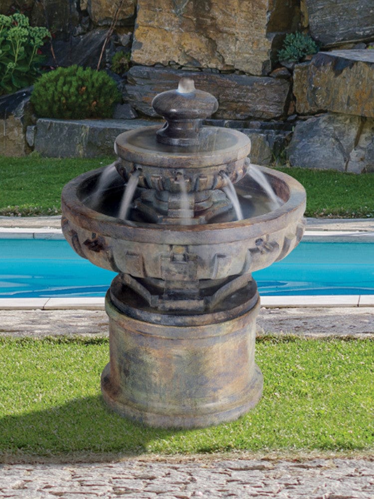 Small Regal Tier Modern Garden Fountain- Outdoorartpross