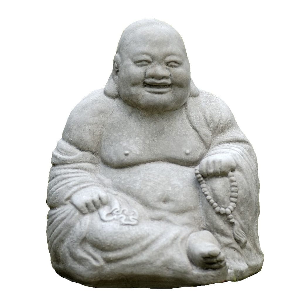 Ho Tai Cast Stone Garden Statue - Outdoorartpross