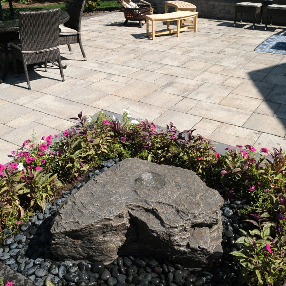 Horseshoe Falls Stone Outdoor Fountain - Outdoorartpross