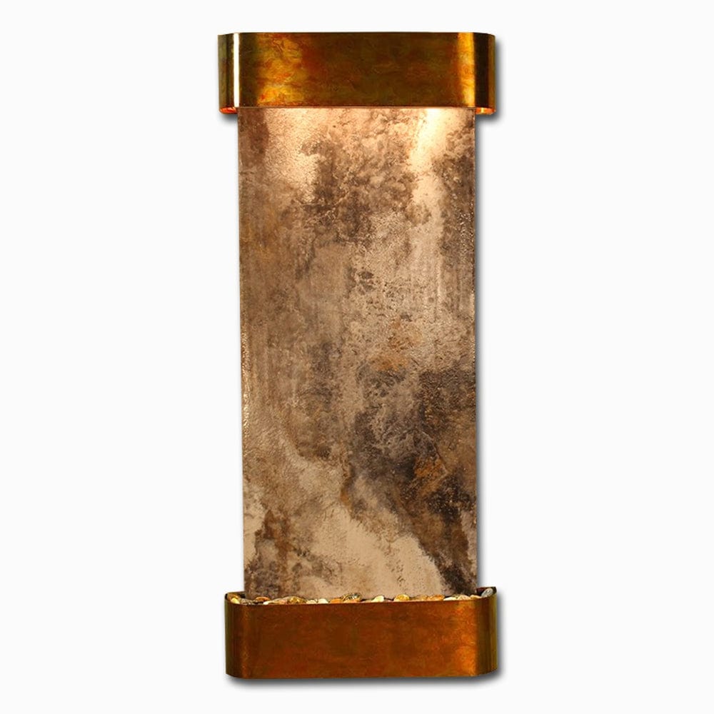 Inspiration Falls - Magnifico Travertine - Rustic Copper - Rounded - White - Outdoorartpross