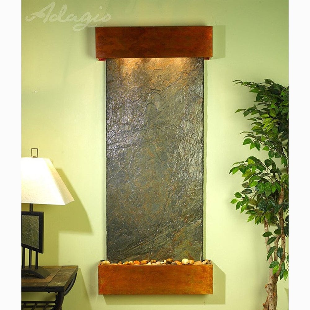 Inspiration_Falls_Green_Slate_with_Rustic_Copper_Trim_and_Square_Corners _ Outdoorartpross