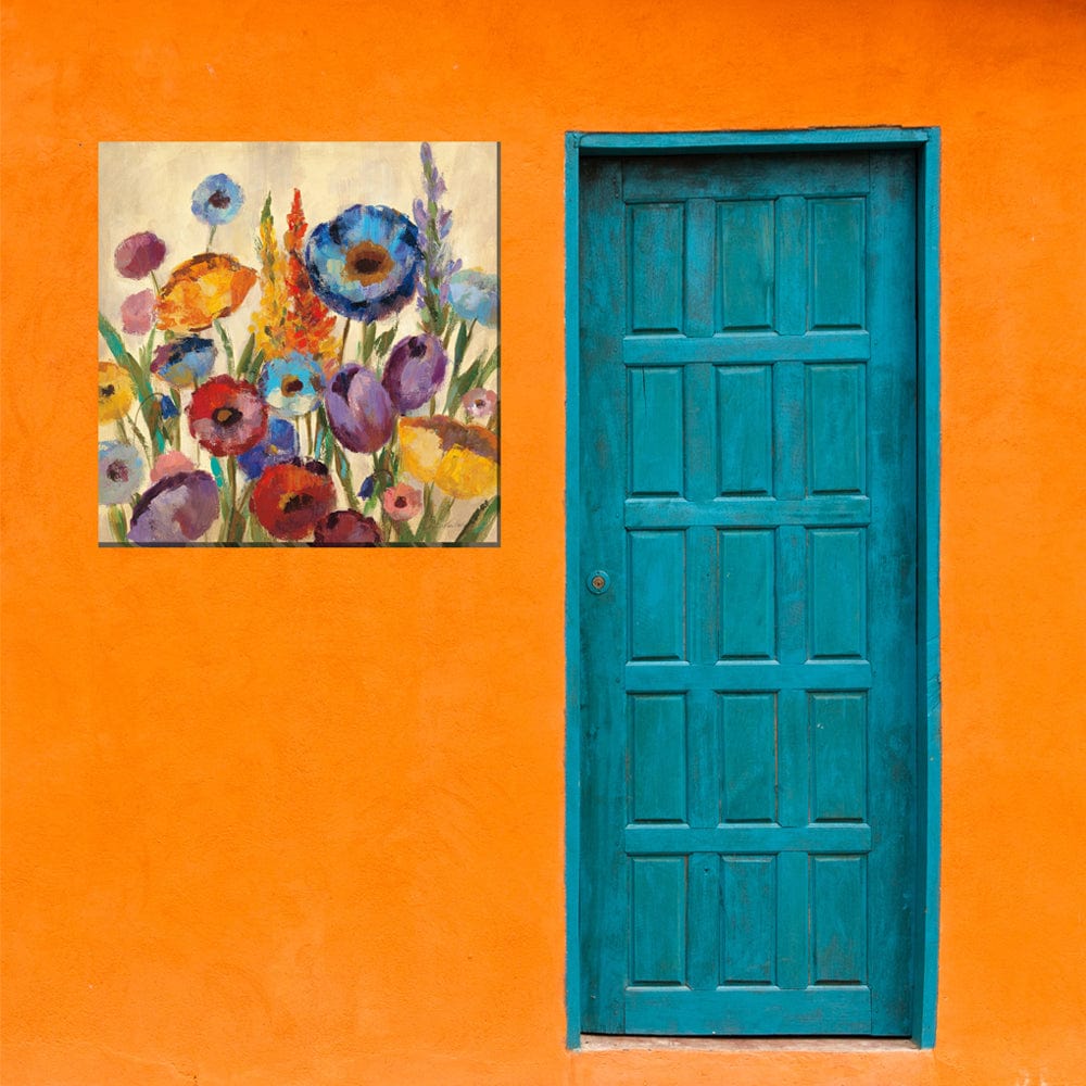 Jovial Blooms Outdoor Canvas Art - Outdoorartpross